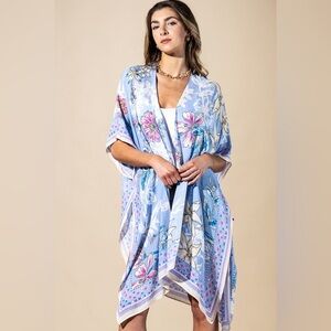 Periwinkle Blue Drift Kimono